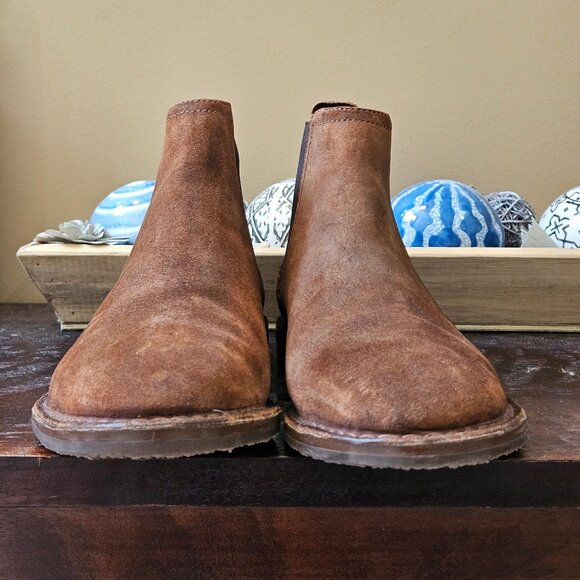 HS Trask Men's Leather Chelsea Boots, Brown, Sz 13 - Picture 4 of 16